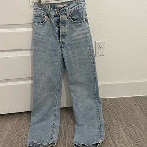 Levi Ribcage straight high rise